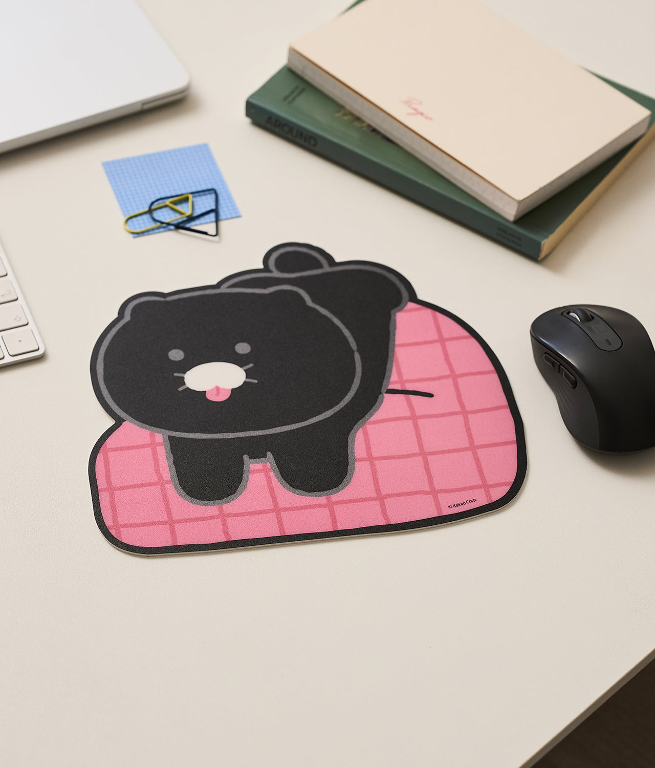 Black Mouse Pad Chunsik - Authentic Kakao Friends from Korea | Koolseoul