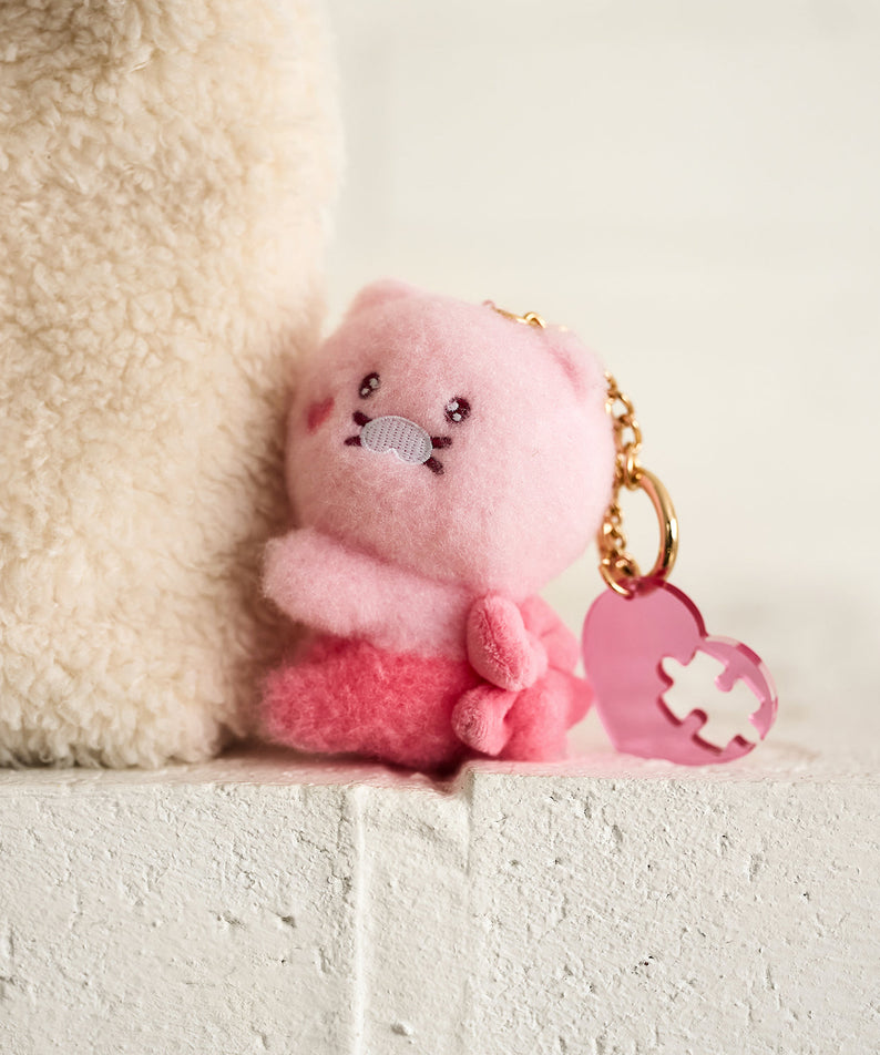 Black Magnet Keychain Plush Set Chunsik - Korean kawaii Kakao Friends | Koolseoul
