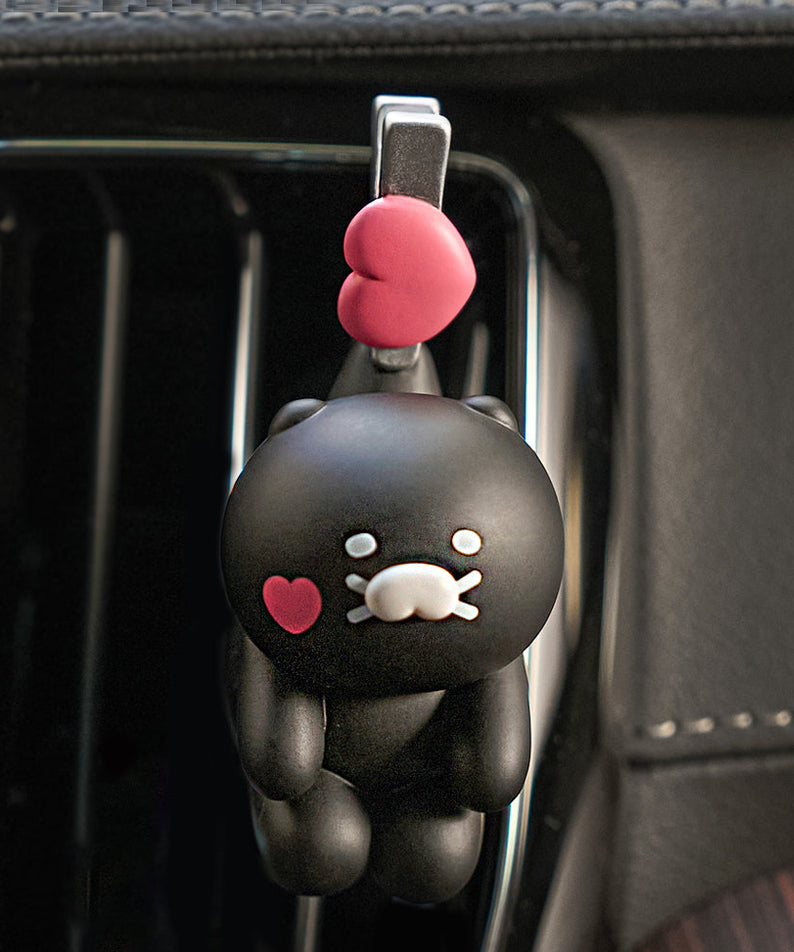 Black Car Air Freshener Black Chunsik - Official Kakao Friends merchandise | Koolseoul