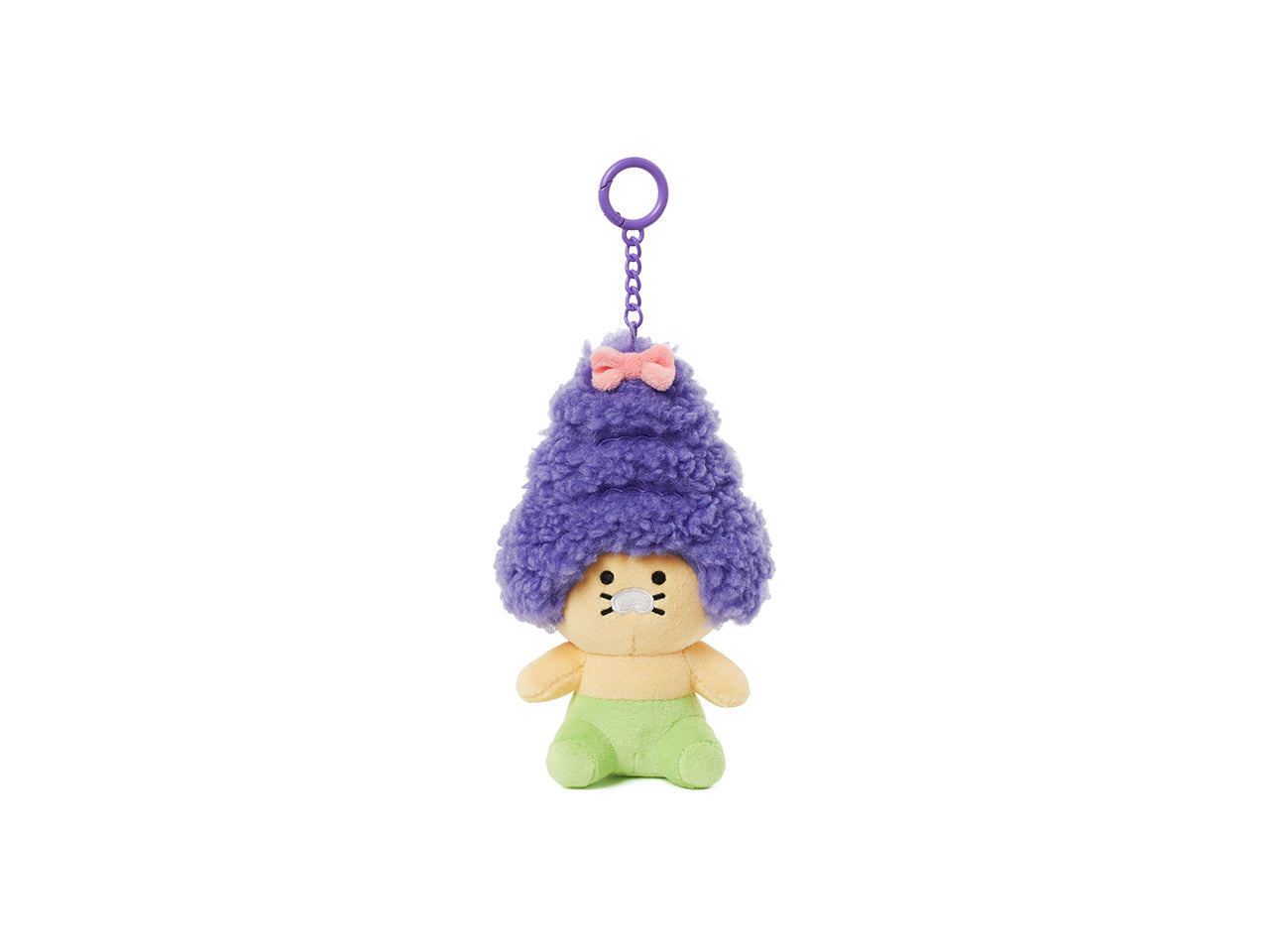 Purple Keychain Plush Chunsik - Official Kakao Friends merchandise | Koolseoul