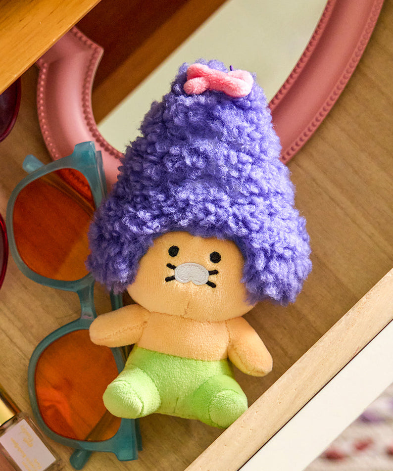 Purple Keychain Plush Chunsik - Official Kakao Friends merchandise | Koolseoul