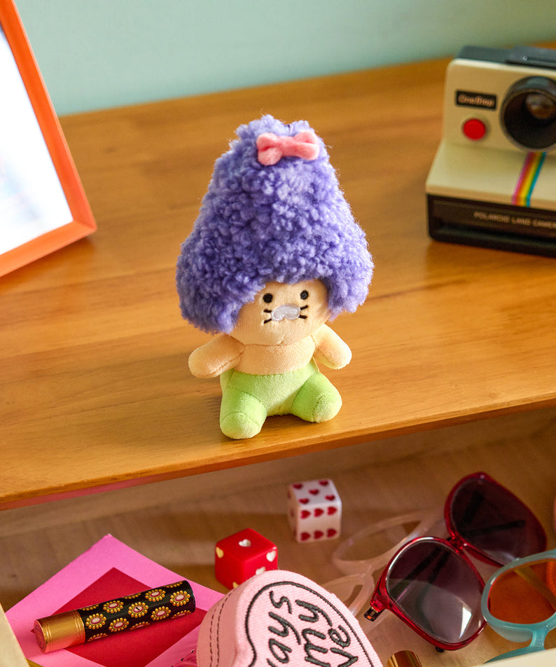 Purple Keychain Plush Chunsik - Official Kakao Friends merchandise | Koolseoul