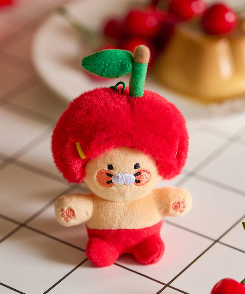 Red Keychain Plush Chunsik - Authentic Kakao Friends from Korea | Koolseoul