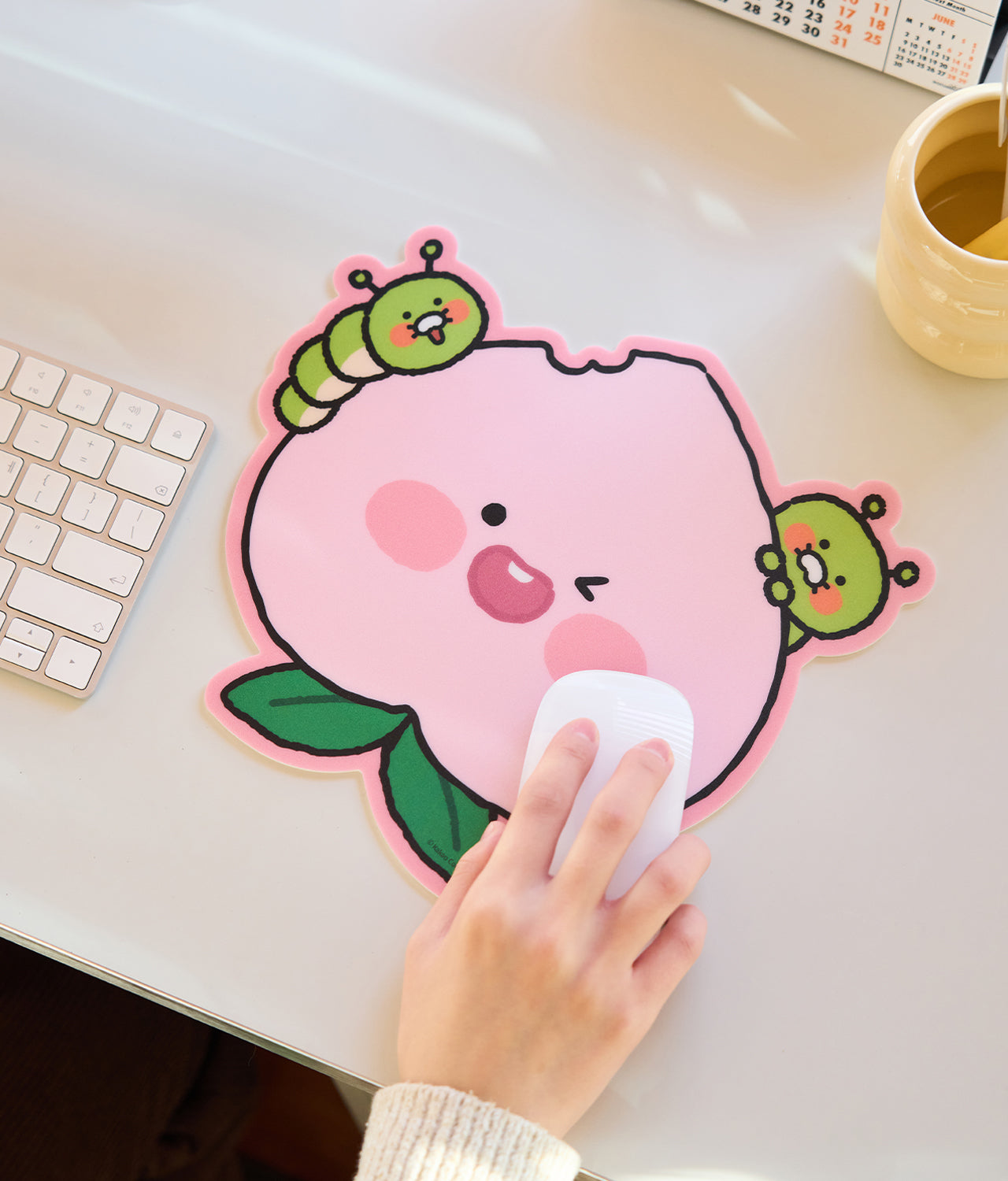 Mouse Pad Apeach - Korean kawaii Kakao Friends | Koolseoul