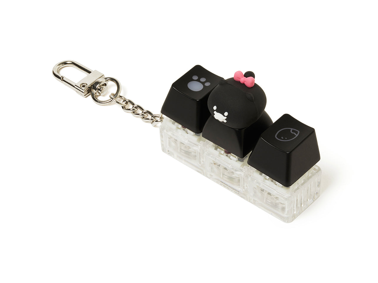 Black LEDCasquette Figurine Keychain Chunsik - Korean kawaii Kakao Friends | Koolseoul