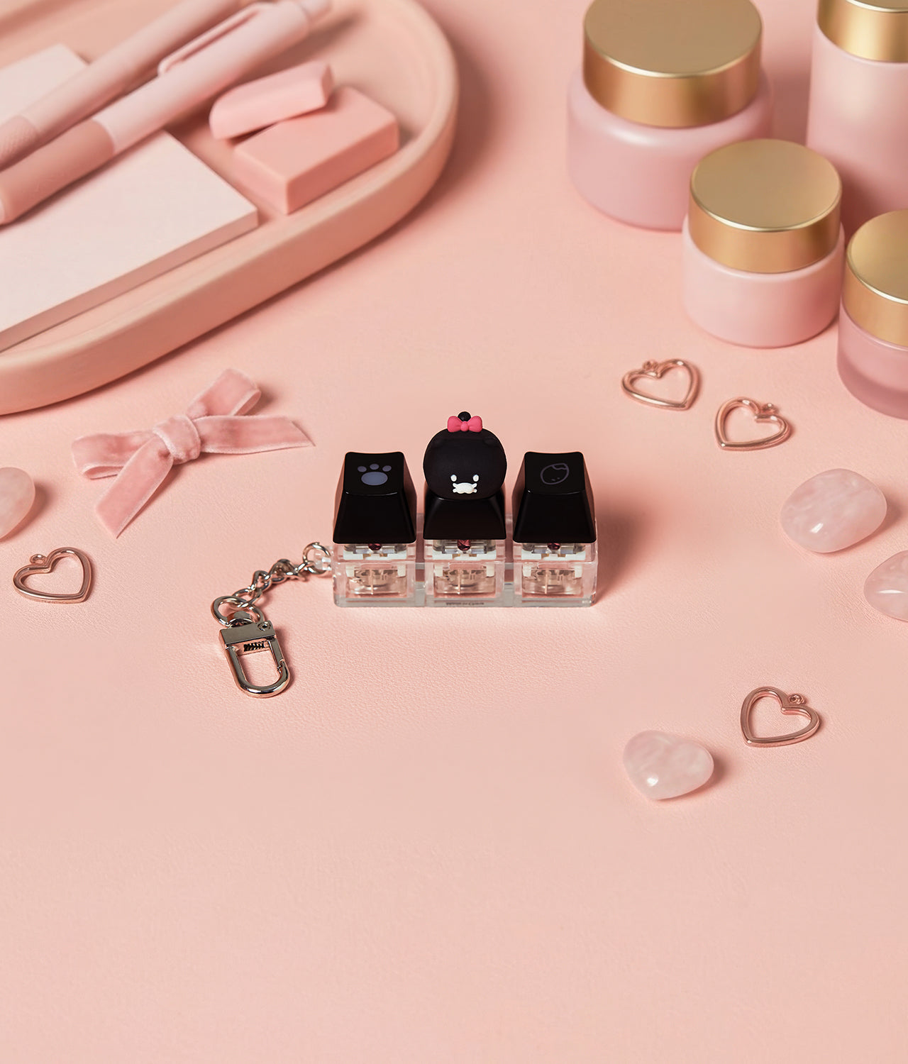 Black LEDCasquette Figurine Keychain Chunsik - Official Kakao Friends merchandise | Koolseoul