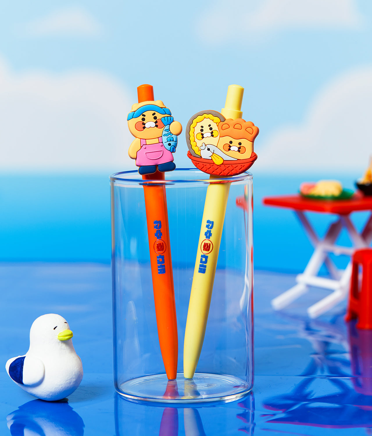 2P Set Chunsik Pen - Authentic Kakao Friends from Korea | Koolseoul