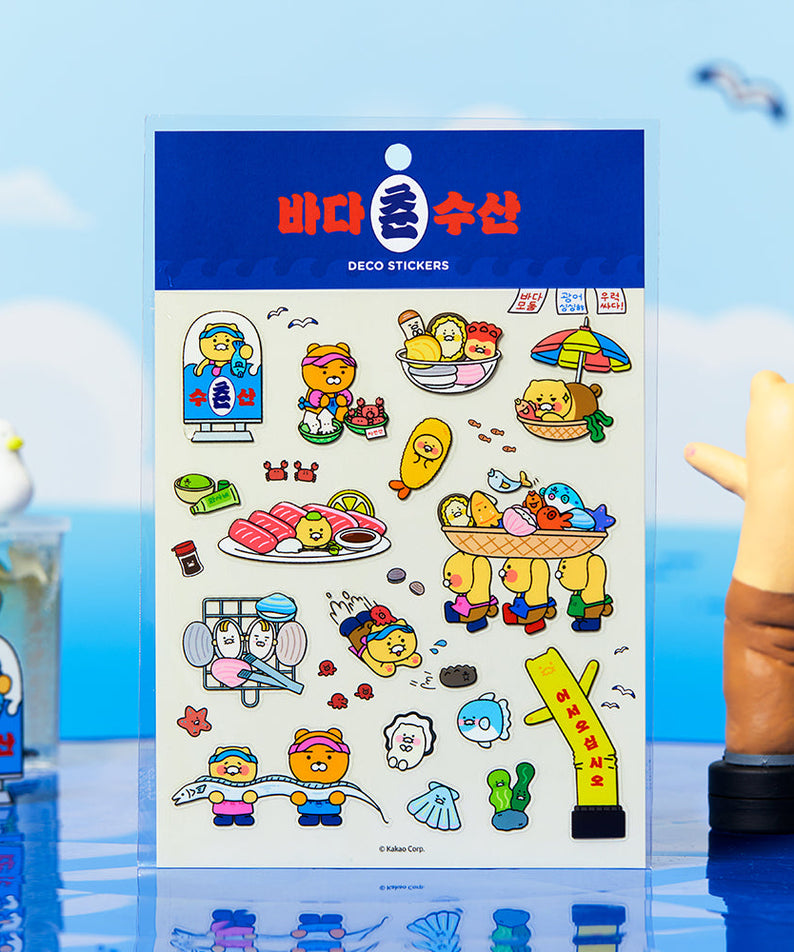 TransparentAutocollant Friends Sticker - Official Kakao Friends merchandise | Koolseoul