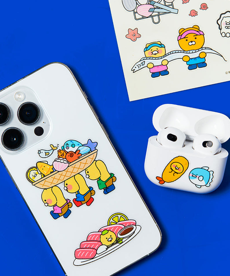 TransparentAutocollant Friends Sticker - Korean kawaii Kakao Friends | Koolseoul
