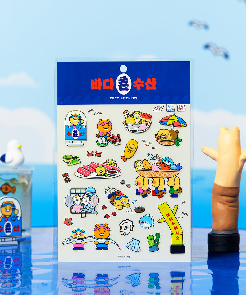 TransparentAutocollant Friends Sticker - Authentic Kakao Friends from Korea | Koolseoul