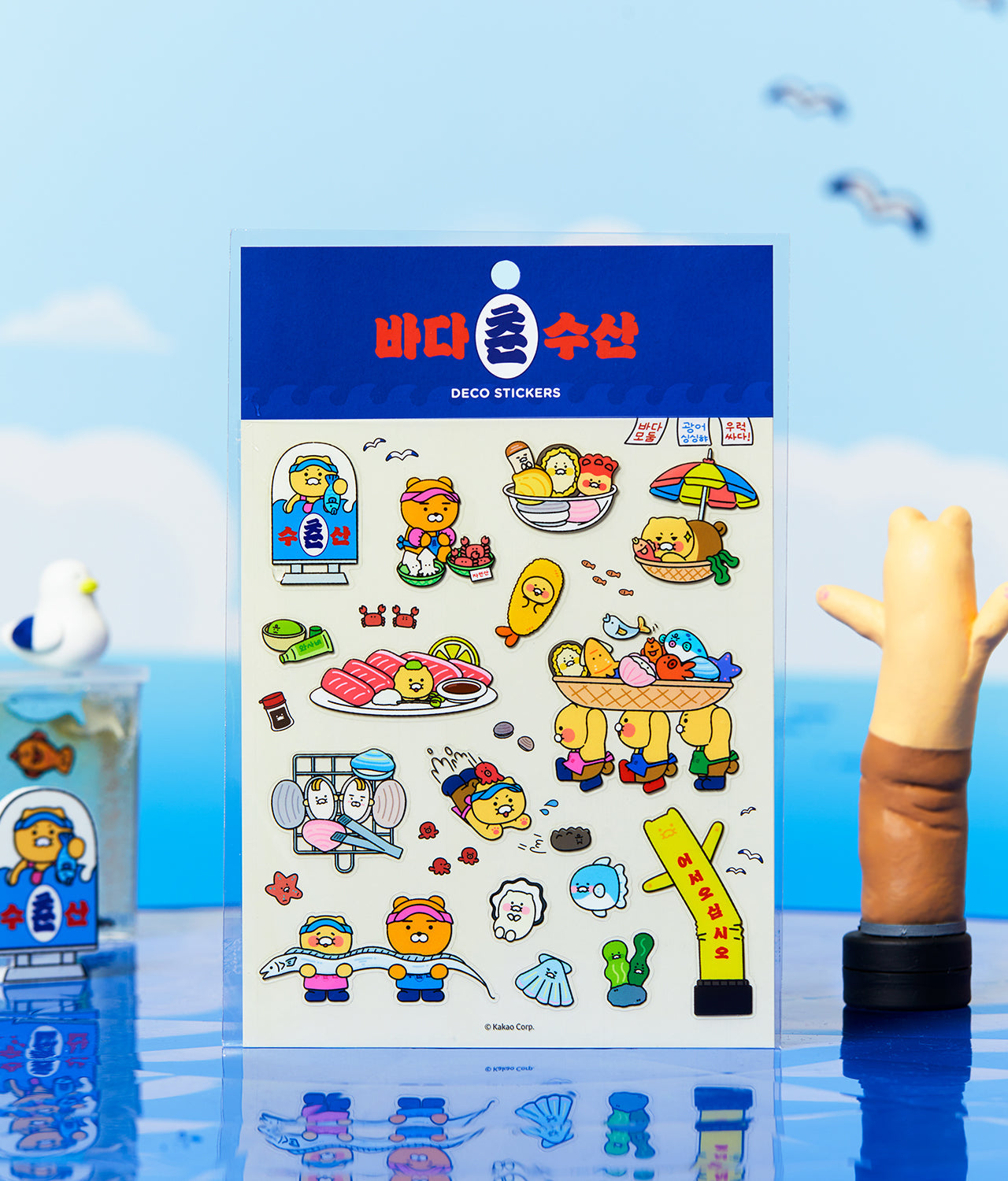 TransparentAutocollant Friends Sticker - Authentic Kakao Friends from Korea | Koolseoul