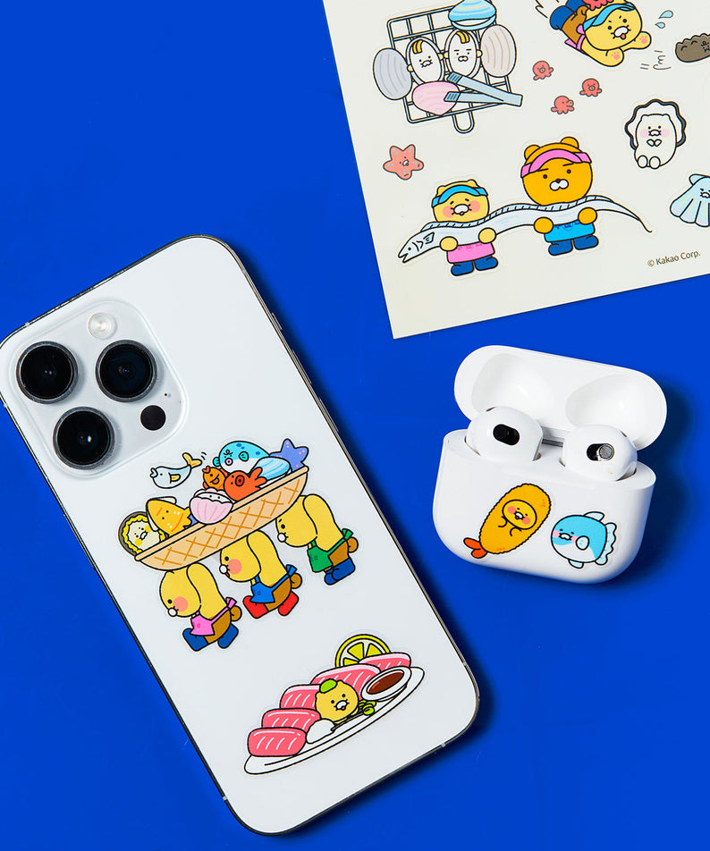 TransparentAutocollant Friends Sticker - Official Kakao Friends merchandise | Koolseoul