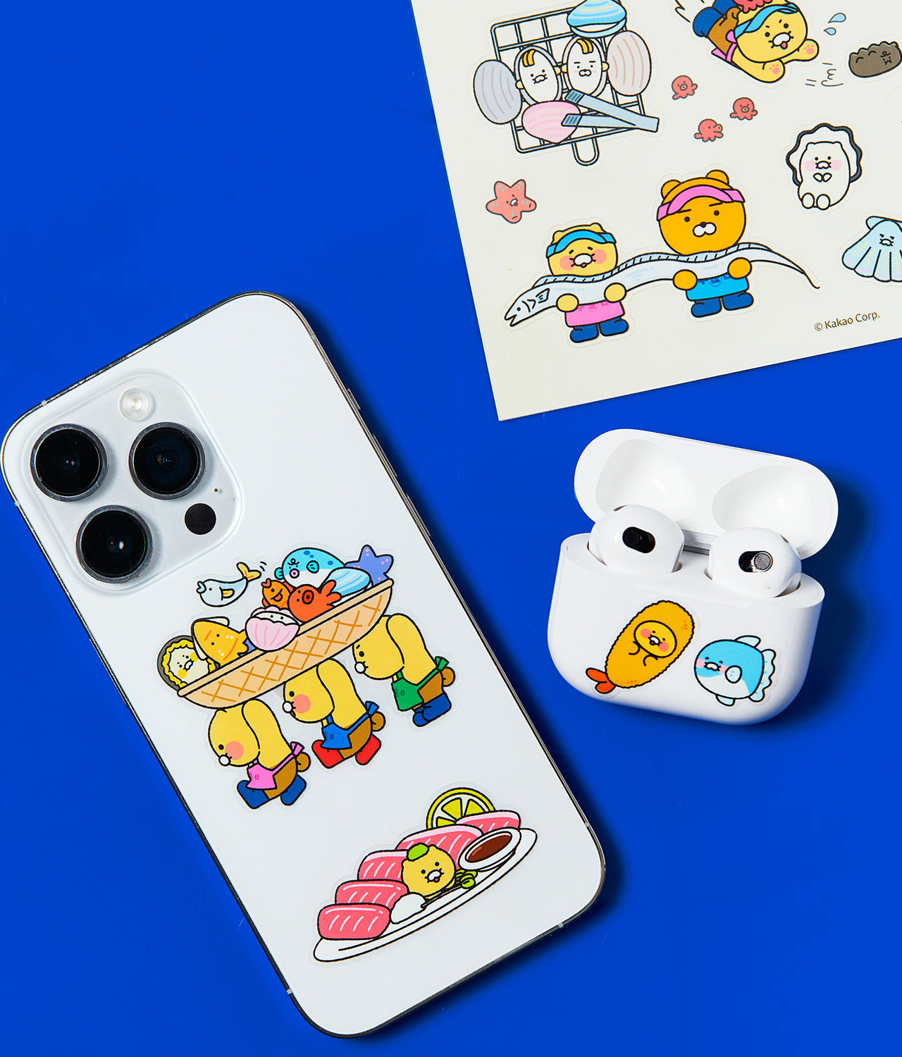 TransparentAutocollant Friends Sticker - Official Kakao Friends merchandise | Koolseoul