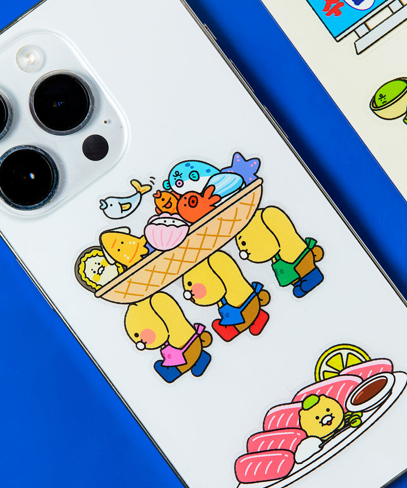 TransparentAutocollant Friends Sticker - Authentic Kakao Friends from Korea | Koolseoul