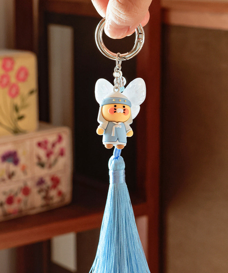 Chunsik Figurine Blue Keychain - Authentic Kakao Friends from Korea | Koolseoul