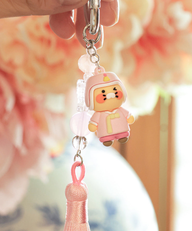 Chunsik Figurine Rose Keychain - Authentic Kakao Friends from Korea | Koolseoul
