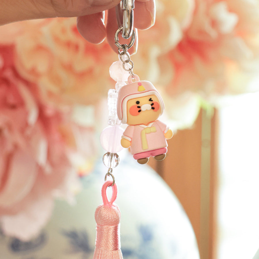 Kakao Friends - Chunsik Figurine Rose Keychain