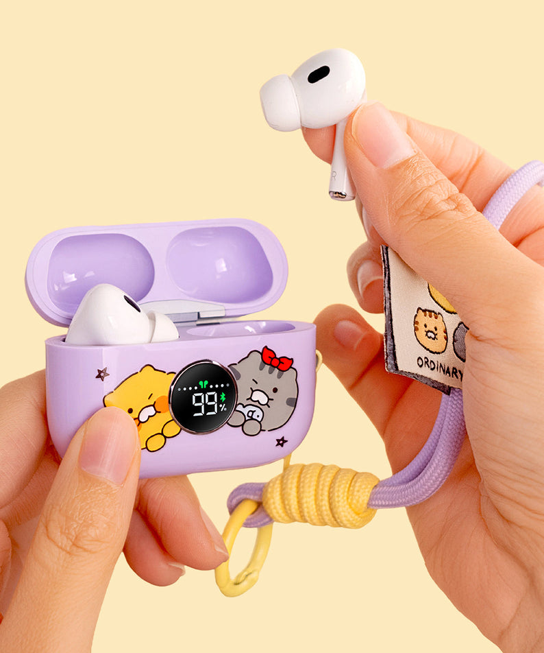 Friends Blue Purple Headphones - Authentic Kakao Friends from Korea | Koolseoul