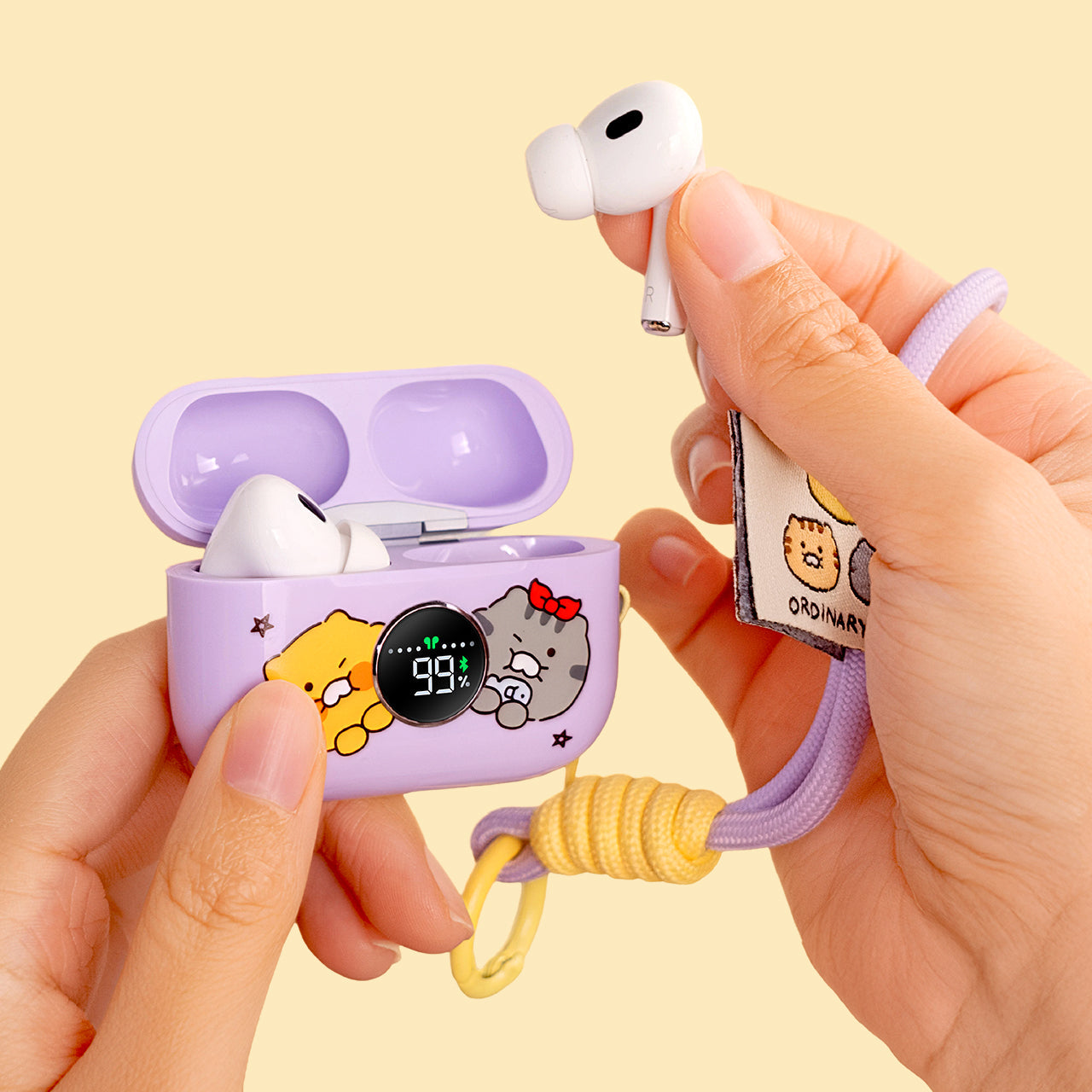 Friends Blue Purple Headphones - Authentic Kakao Friends from Korea | Koolseoul