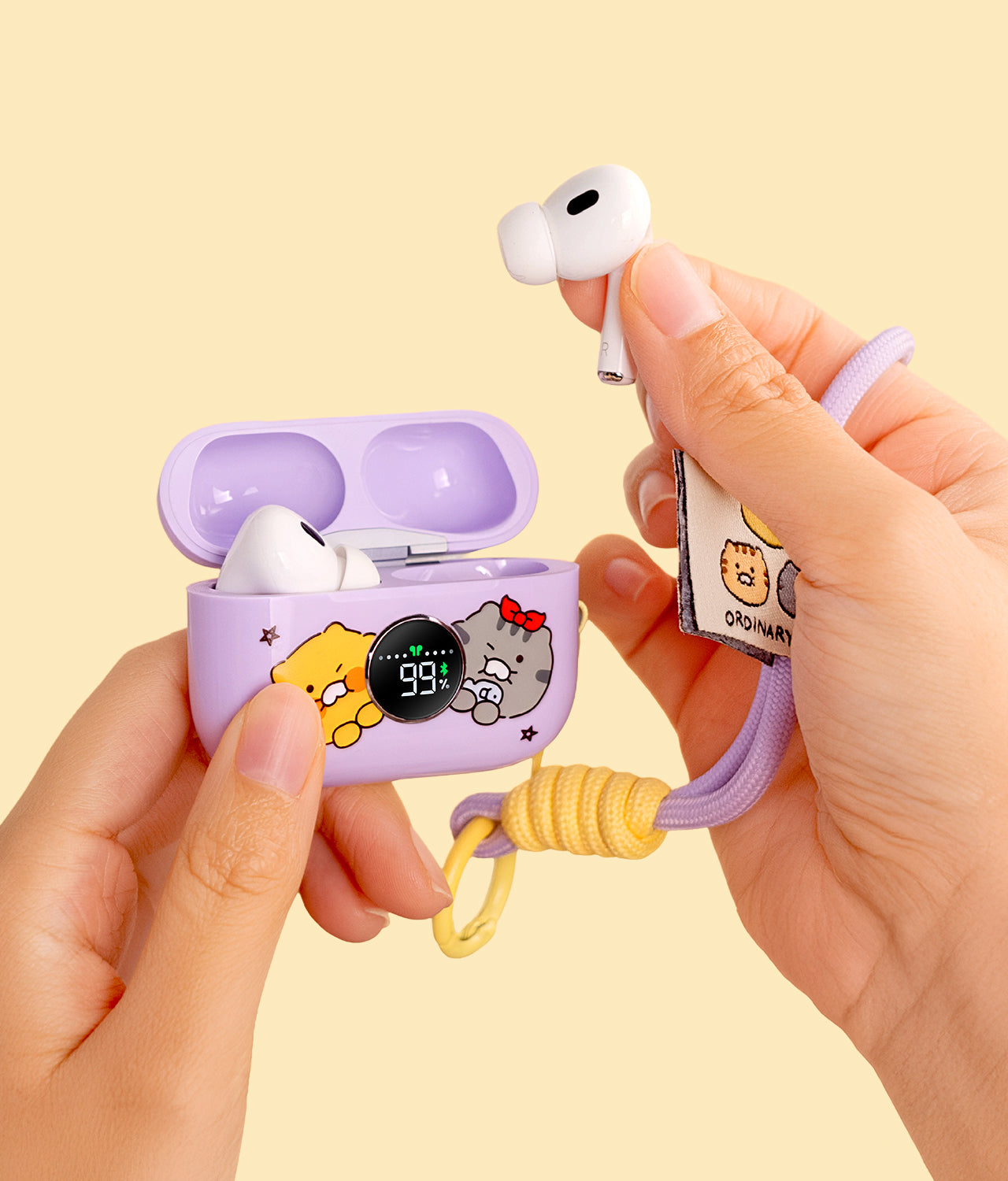 Friends Blue Purple Headphones - Authentic Kakao Friends from Korea | Koolseoul