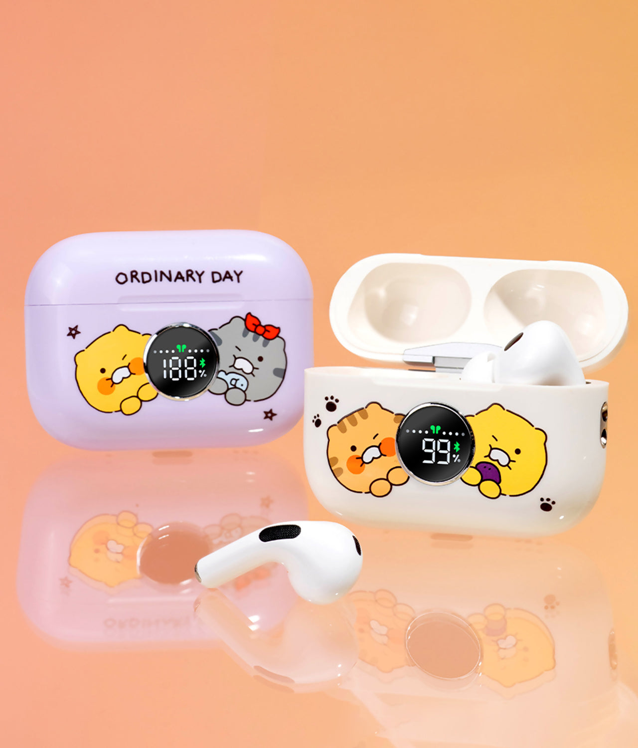 Friends Blue Purple Headphones - Official Kakao Friends merchandise | Koolseoul