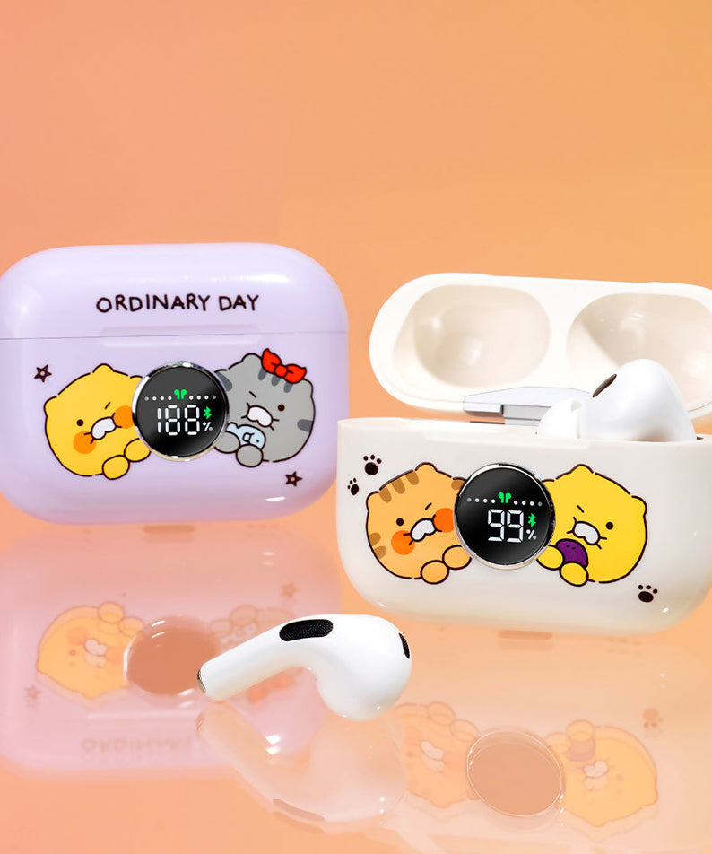 Friends Blue Beige Headphones - Authentic Kakao Friends from Korea | Koolseoul
