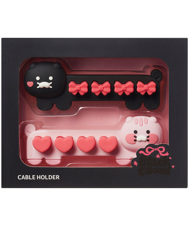 Black Cable 2PSet Chunsik - Authentic Kakao Friends from Korea | Koolseoul