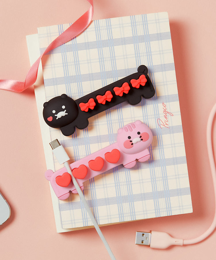 Black Cable 2PSet Chunsik - Official Kakao Friends merchandise | Koolseoul