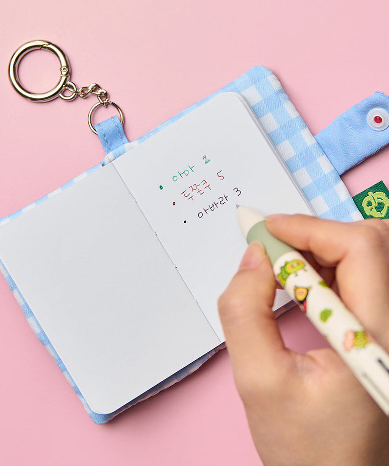Mini Notebook Keychain Chunsik Stationery - Korean kawaii Kakao Friends | Koolseoul