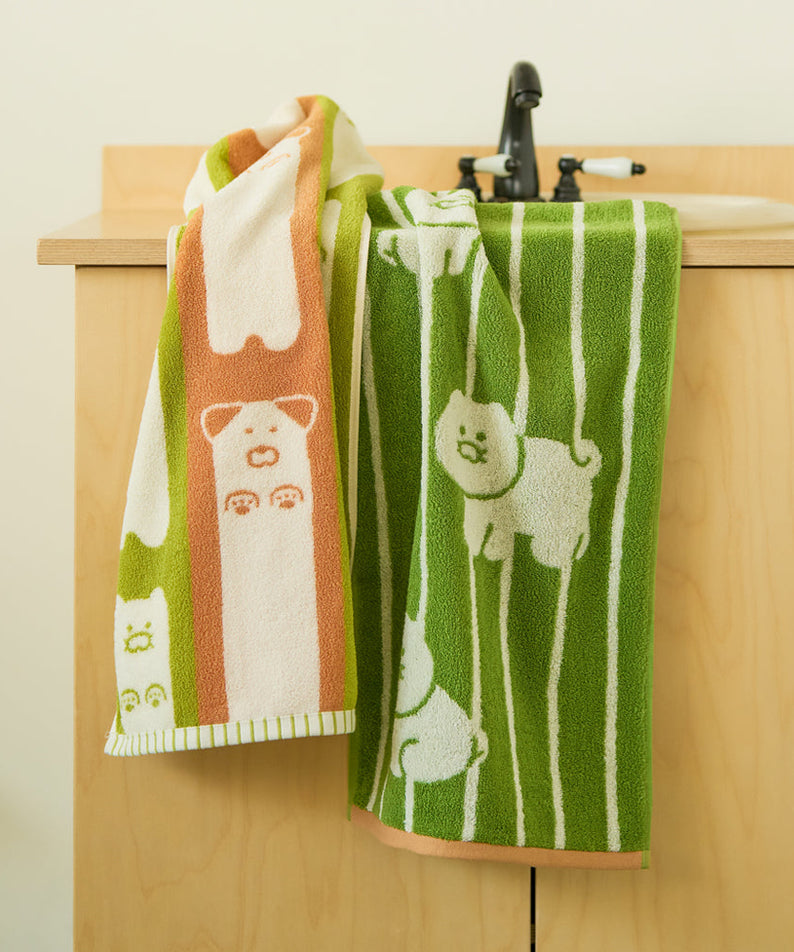 FRIENDAY 2P Set Green& Chunsik Serviette - Korean kawaii Kakao Friends | Koolseoul