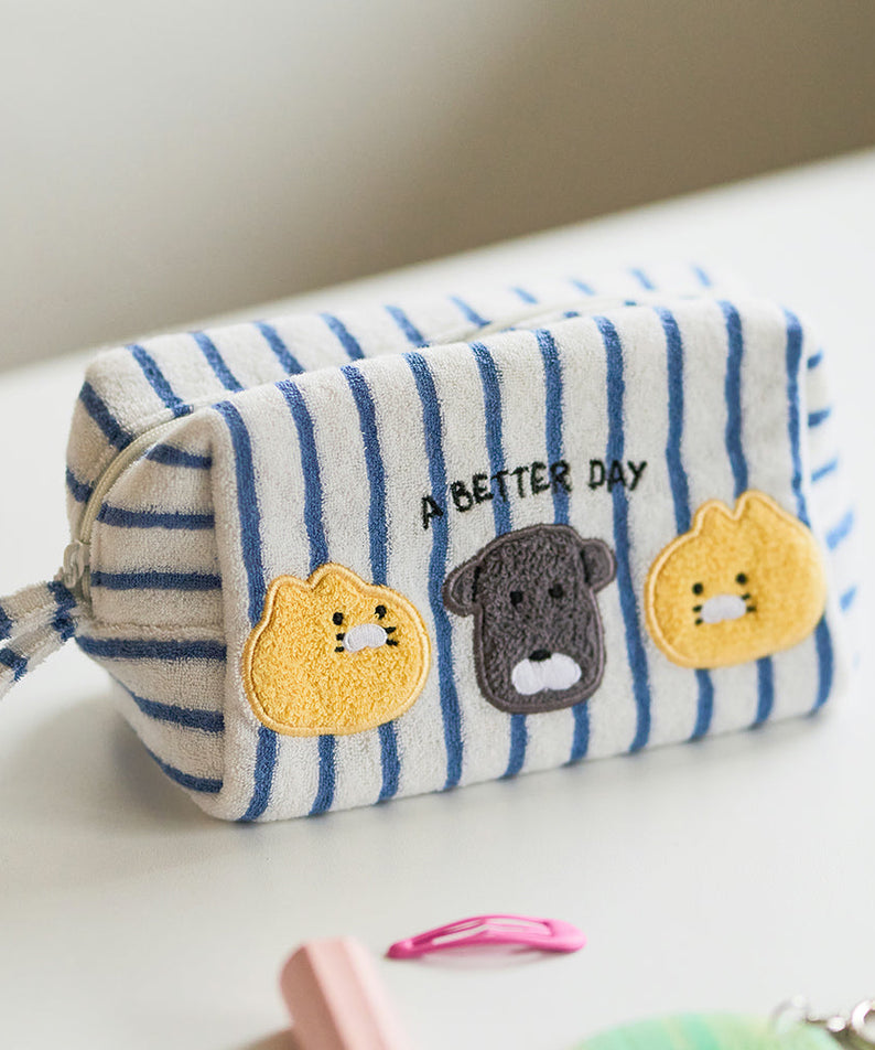 FRIENDAY Pouch Blue Chunsik - Official Kakao Friends merchandise | Koolseoul