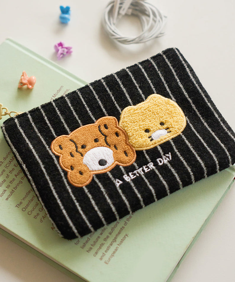 FRIENDAY Pouch Black Chunsik - Korean kawaii Kakao Friends | Koolseoul