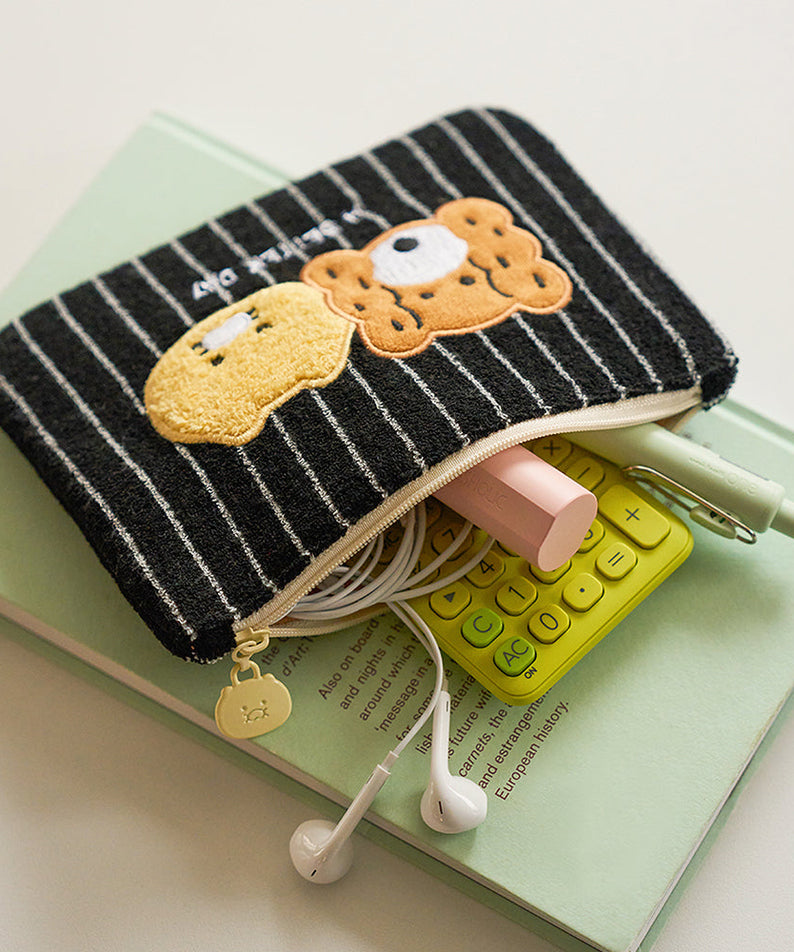 FRIENDAY Pouch Black Chunsik - Authentic Kakao Friends from Korea | Koolseoul