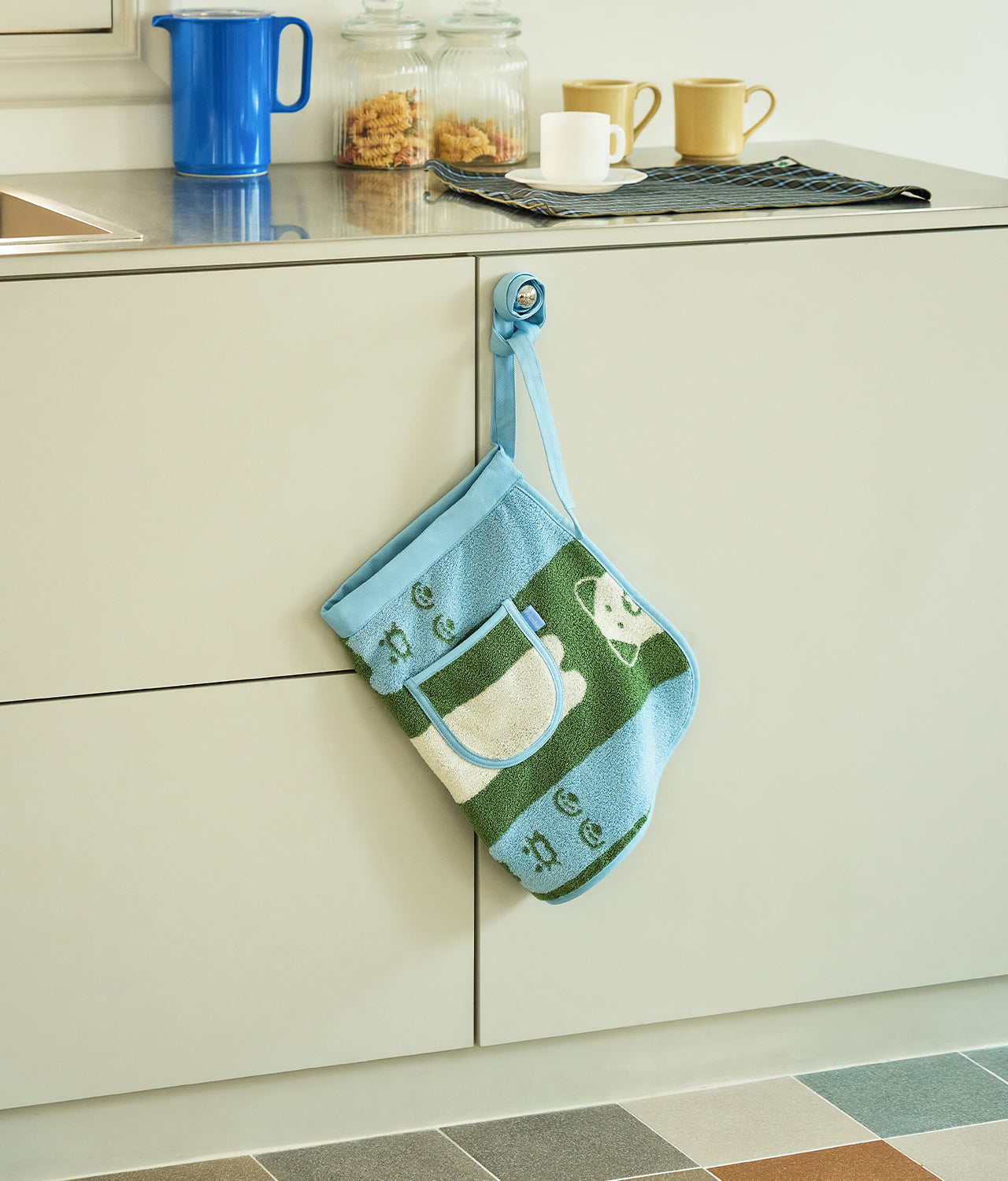 FRIENDAY Green&Blue Chunsik Tablier - Official Kakao Friends merchandise | Koolseoul
