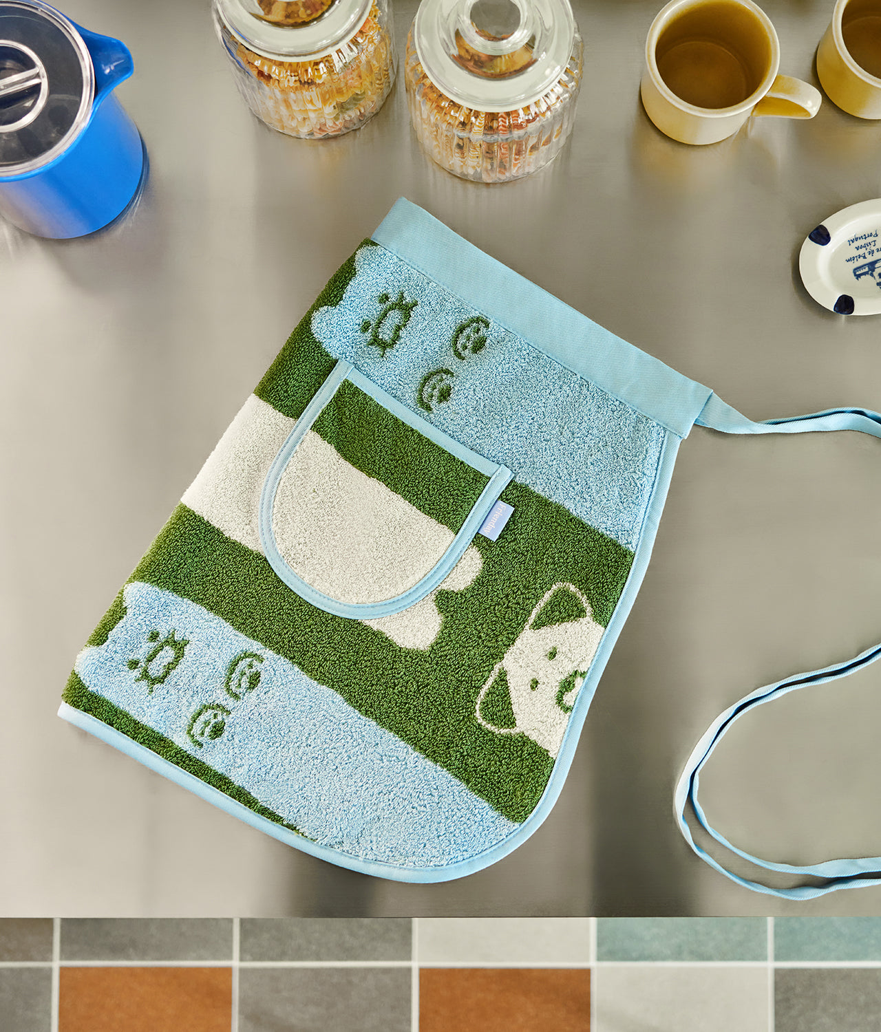 FRIENDAY Green&Blue Chunsik Tablier - Authentic Kakao Friends from Korea | Koolseoul