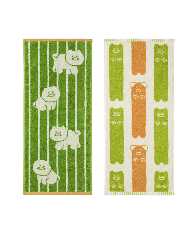 FRIENDAY 2P Set Green& Chunsik Serviette - Korean kawaii Kakao Friends | Koolseoul