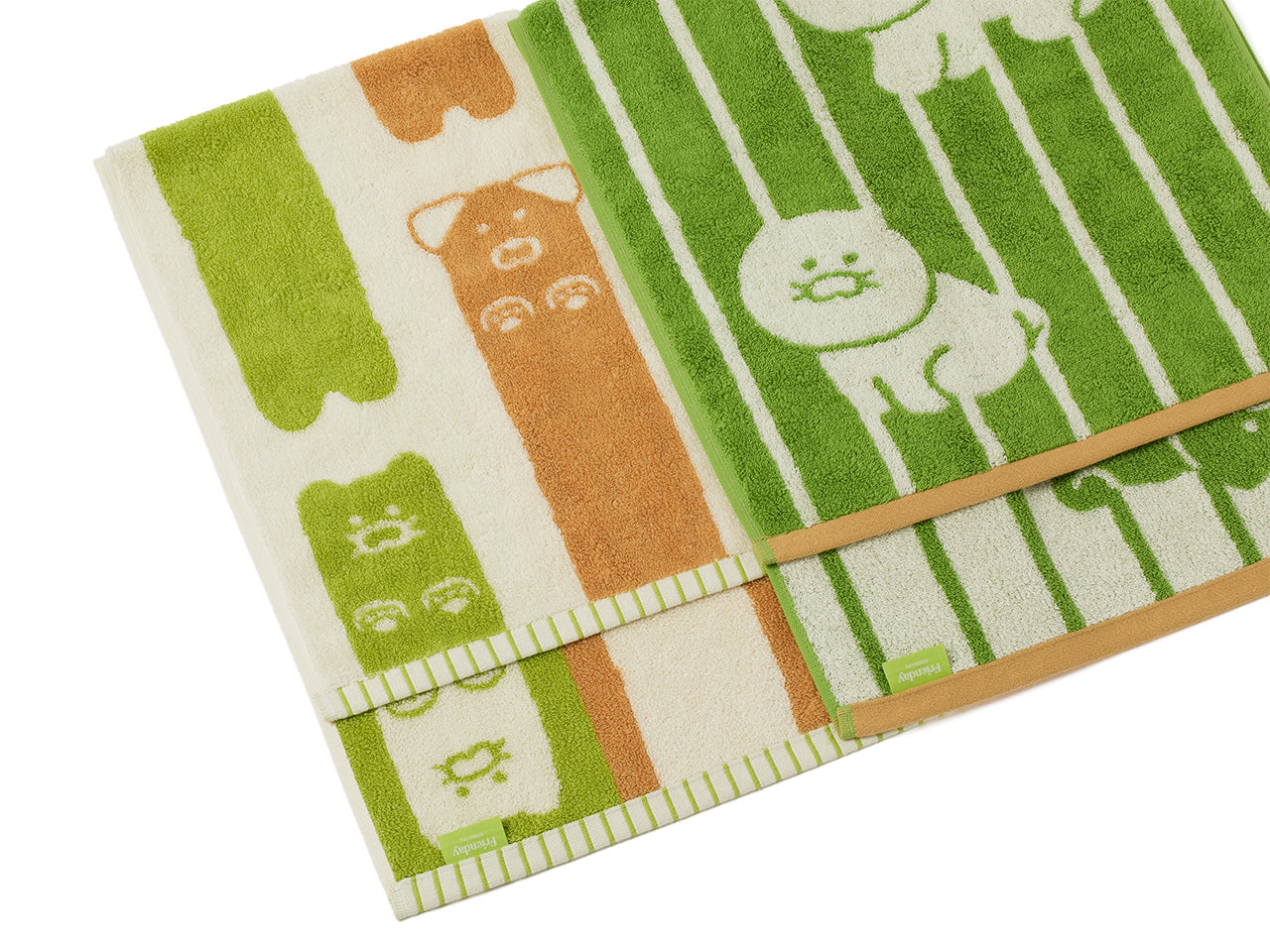 FRIENDAY 2P Set Green& Chunsik Serviette - Korean kawaii Kakao Friends | Koolseoul