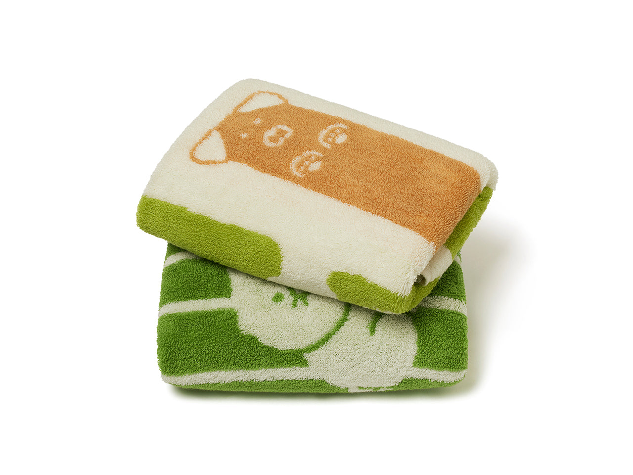 FRIENDAY 2P Set Green& Chunsik Serviette - Authentic Kakao Friends from Korea | Koolseoul