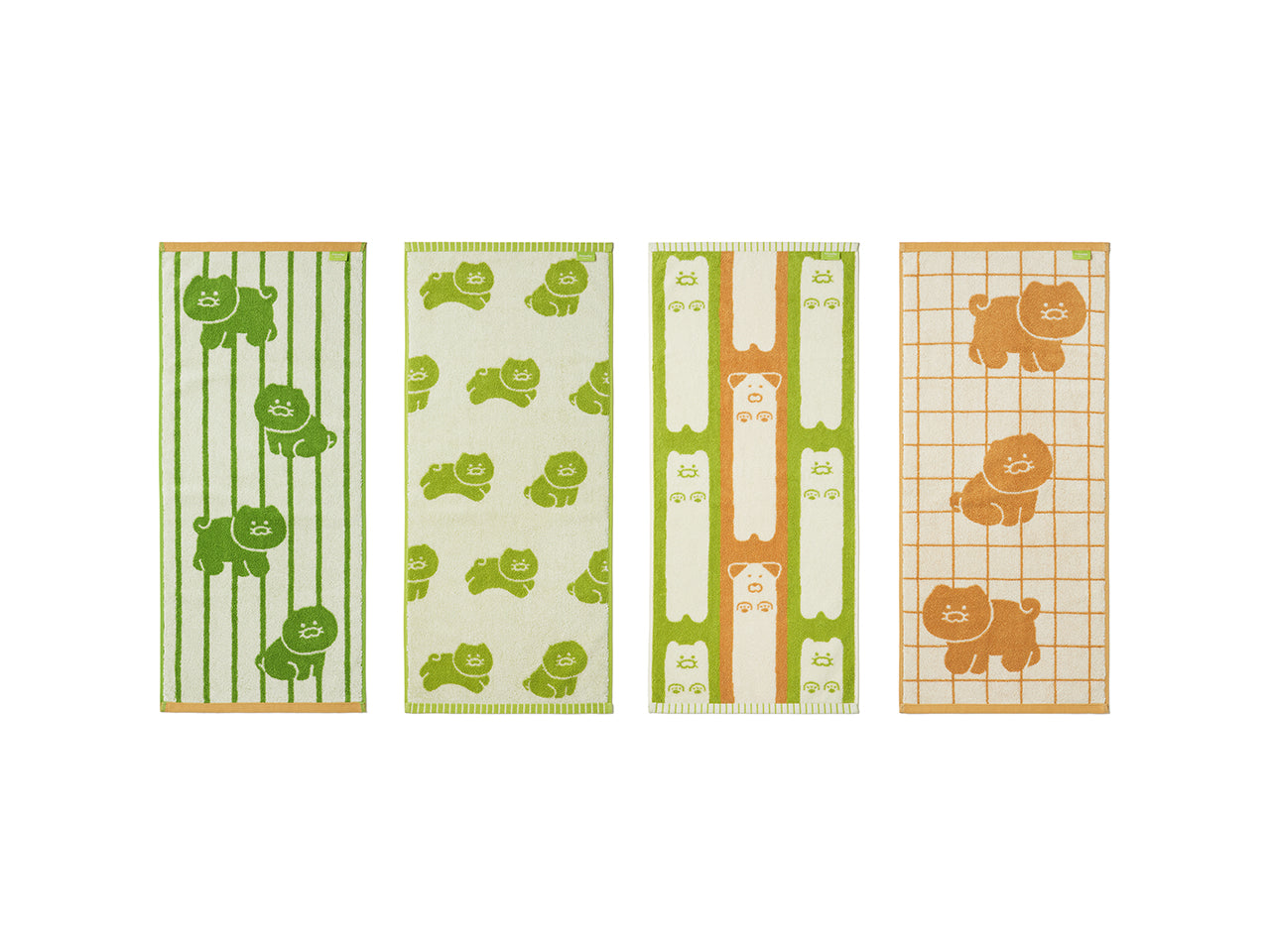 FRIENDAY 4P Set Green& Chunsik Serviette - Korean kawaii Kakao Friends | Koolseoul