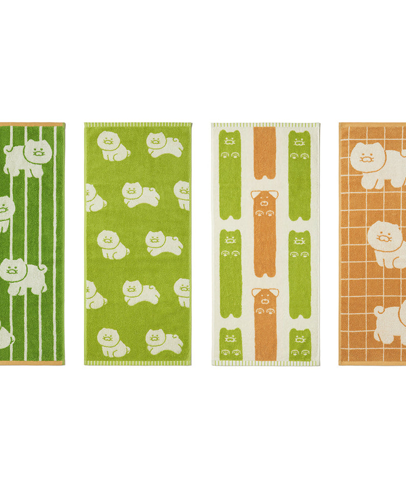 FRIENDAY 4P Set Green& Chunsik Serviette - Official Kakao Friends merchandise | Koolseoul