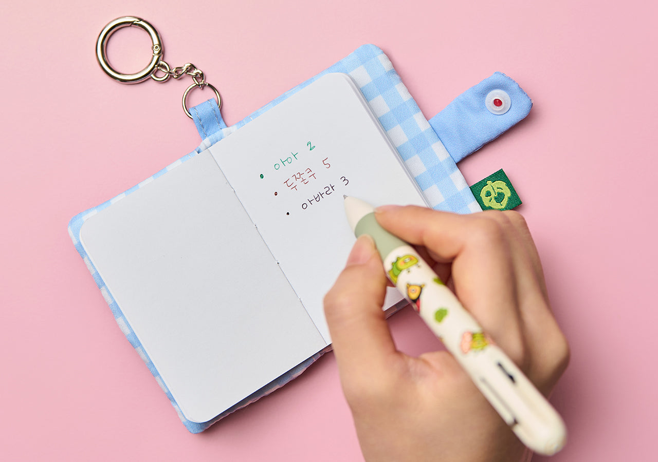 Mini Notebook Keychain Chunsik Stationery - Authentic Kakao Friends from Korea | Koolseoul