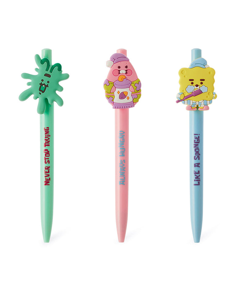 SpongeBobXFriends 3P Set Friends Pen - Korean kawaii Kakao Friends | Koolseoul