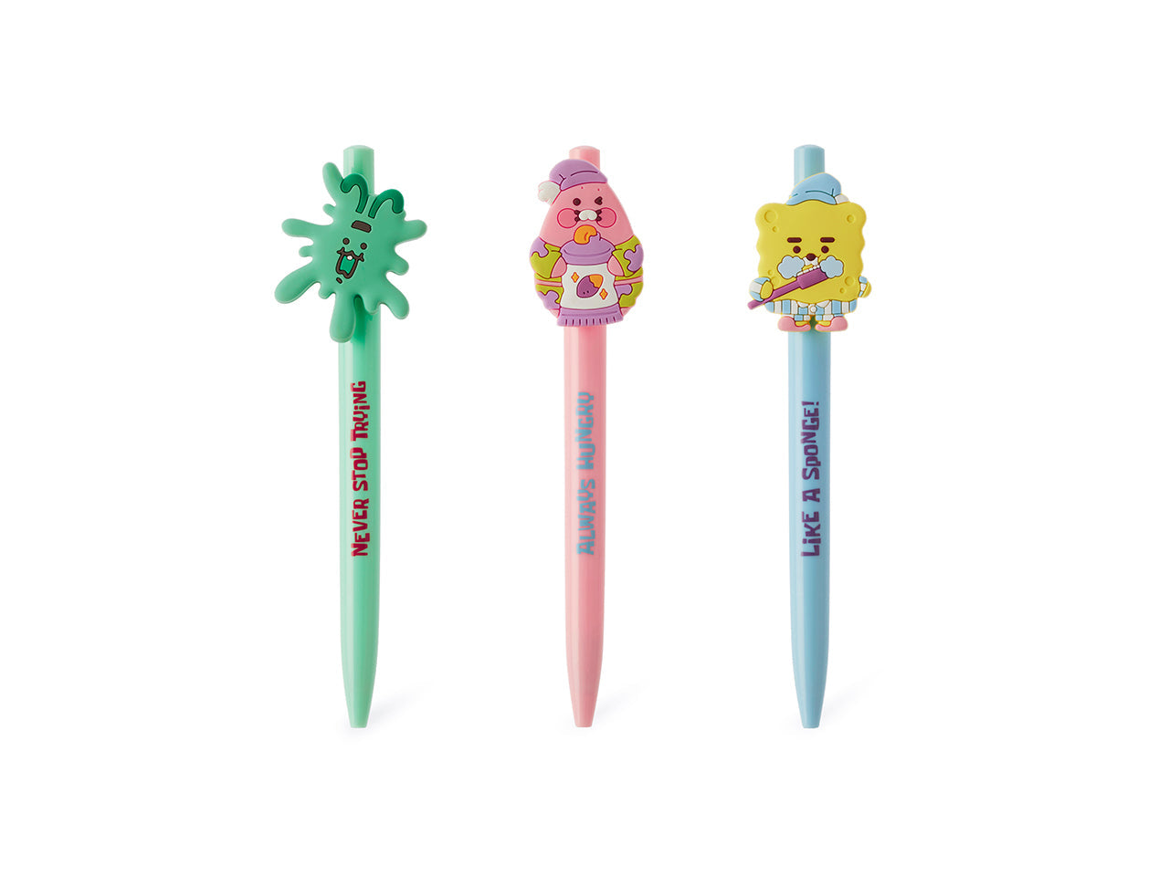 SpongeBobXFriends 3P Set Friends Pen - Korean kawaii Kakao Friends | Koolseoul