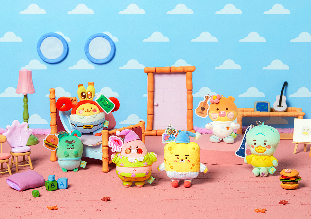 SpongeBobXFriends Baby Patrick Keychain Plush Baby Chunsik - Korean kawaii Kakao Friends | Koolseoul