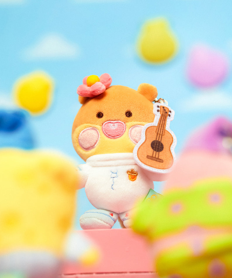 SpongeBobXFriends Baby Sandy Keychain Plush Little Apeach - Korean kawaii Kakao Friends | Koolseoul