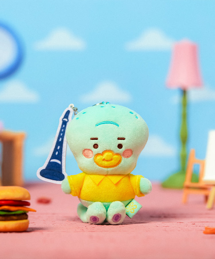 SpongeBobXFriends Baby Squidward Keychain Plush Tube - Korean kawaii Kakao Friends | Koolseoul