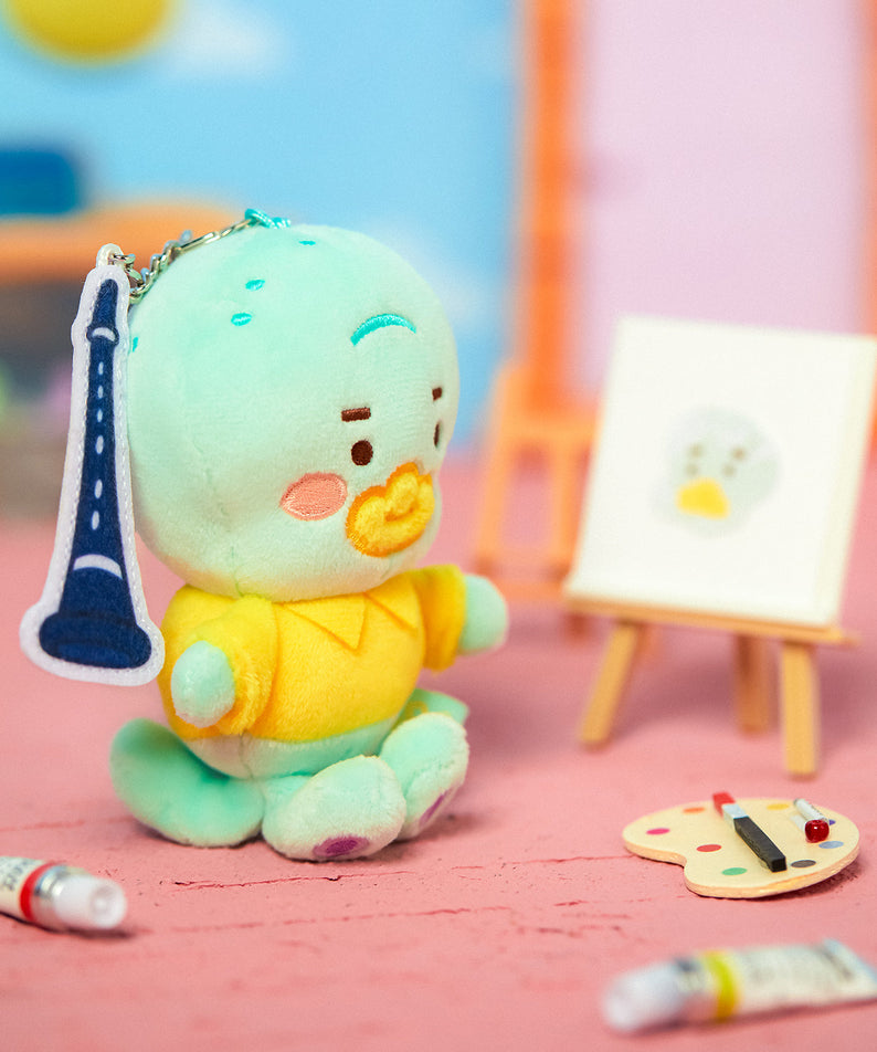 SpongeBobXFriends Baby Squidward Keychain Plush Tube - Authentic Kakao Friends from Korea | Koolseoul