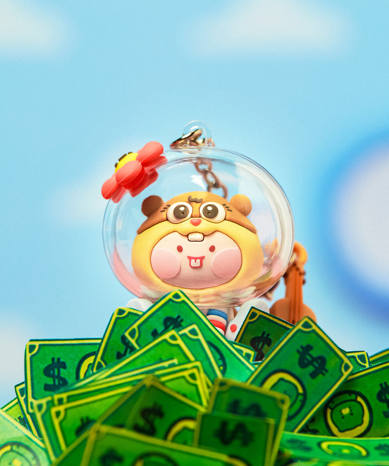 SpongeBobXFriends Baby Sandy Figurine Keychain Little Apeach - Korean kawaii Kakao Friends | Koolseoul