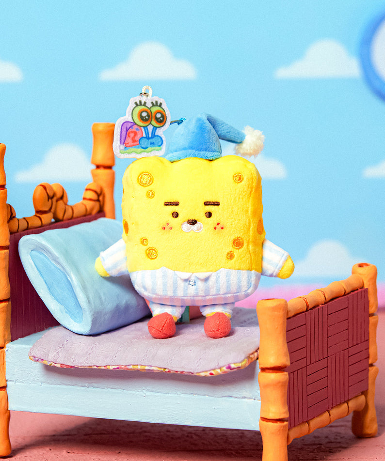 [Complete Set] SpongeBobXFriends Baby Keychain Plush 6 - Authentic Kakao Friends from Korea | Koolseoul