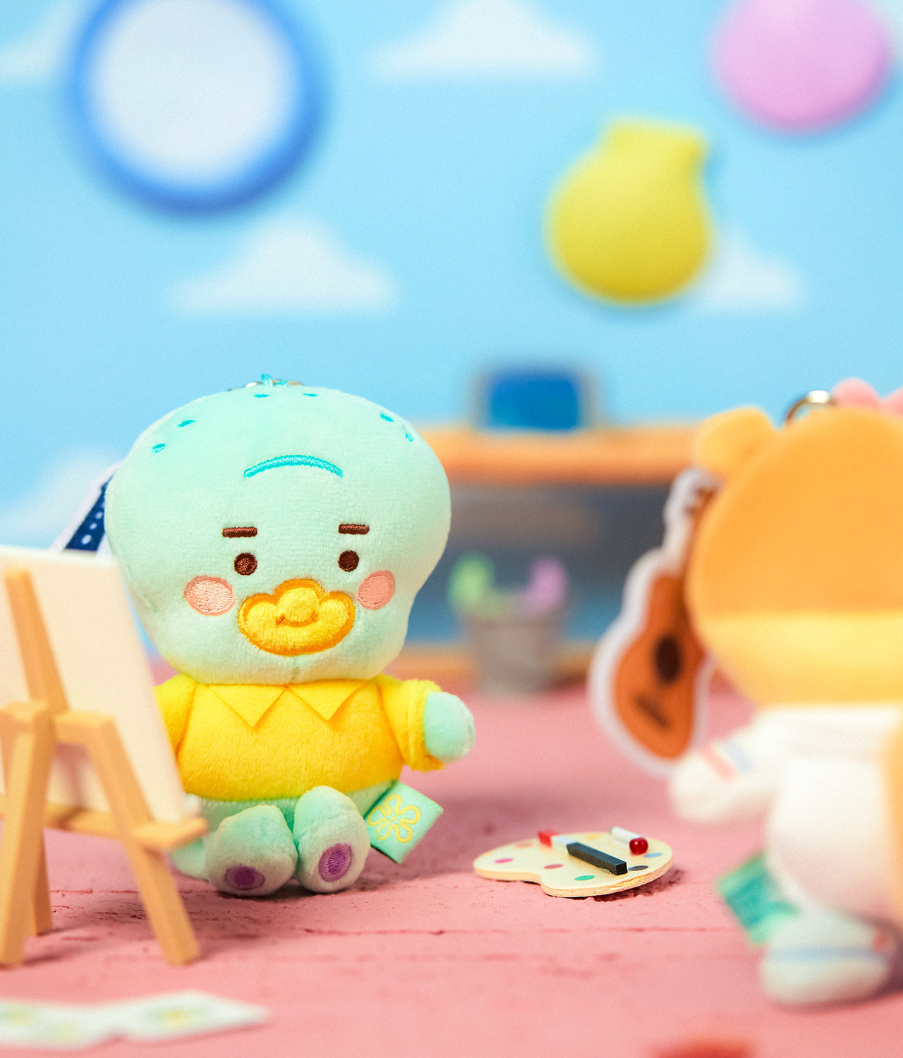 [Complete Set] SpongeBobXFriends Baby Keychain Plush 6 - Official Kakao Friends merchandise | Koolseoul